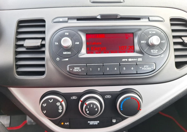 Kia Picanto cena 19999 przebieg: 138200, rok produkcji 2012 z Kleczew małe 379
